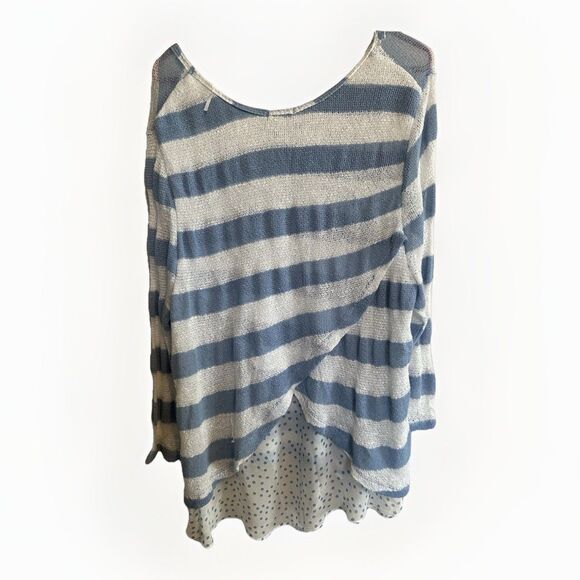 Bongo Sweater‎ Womens Plus 2X Blue Flowy Knit Soft Comfy Everyday Norm Retro Y2K - Picture 4 of 5